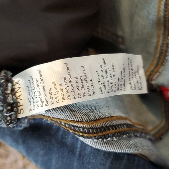 Spanx distressed medium wash skinny jeans - Picture 8 of 8